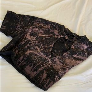 Paint splattered crop top